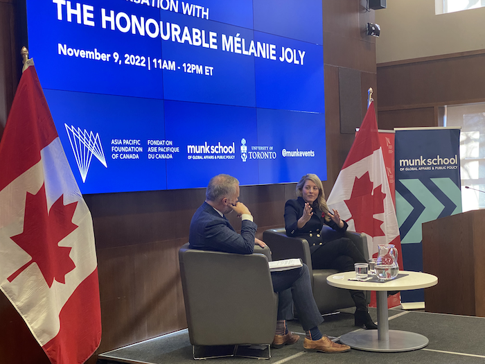 Foreign Affairs Minister Mélanie Joly Previews the Government of Canada